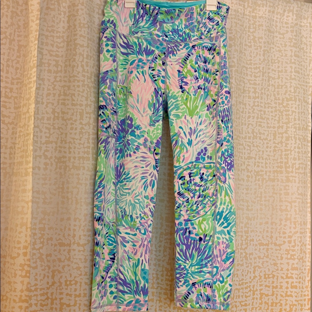 Lilly Pulitzer Leggings in Pink, Green, and Blue